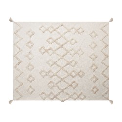 Koc GUNA Bawełna 130 x 180 cm Beżowy Koc GUNA Bawełna 130 x 180 cm Beżowy