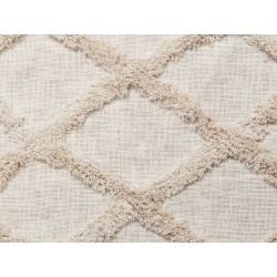 Koc GUNA Bawełna 130 x 180 cm Beżowy Koc GUNA Bawełna 130 x 180 cm Beżowy