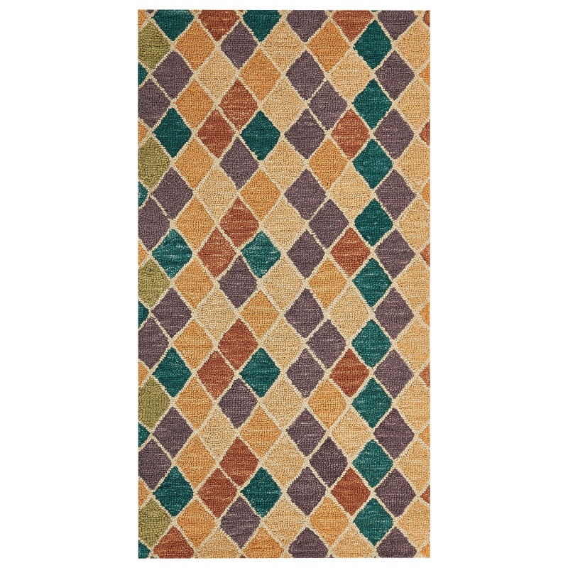 Dywan wełniany 80 x 150 cm wielokolorowy KESKIN Dywan wełniany 80 x 150 cm wielokolorowy KESKIN