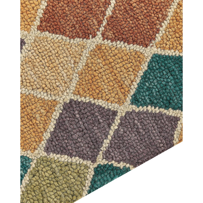 Dywan wełniany 80 x 150 cm wielokolorowy KESKIN Dywan wełniany 80 x 150 cm wielokolorowy KESKIN