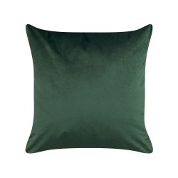 Zestaw 2 poduszek dekoracyjnych DELICIOSA Welur 45 x 45 cm Ciemnozielony Wzór roślinny Zestaw 2 poduszek dekoracyjnych DELICIOSA Welur 45 x 45 cm Ciemnozielony Wzór roślinny