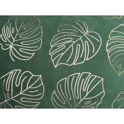 Zestaw 2 poduszek dekoracyjnych DELICIOSA Welur 45 x 45 cm Ciemnozielony Wzór roślinny Zestaw 2 poduszek dekoracyjnych DELICIOSA Welur 45 x 45 cm Ciemnozielony Wzór roślinny