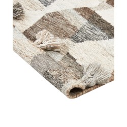 Dywan wełniany kilim 80 x 150 cm wielokolorowy ARGAVAND Dywan wełniany kilim 80 x 150 cm wielokolorowy ARGAVAND