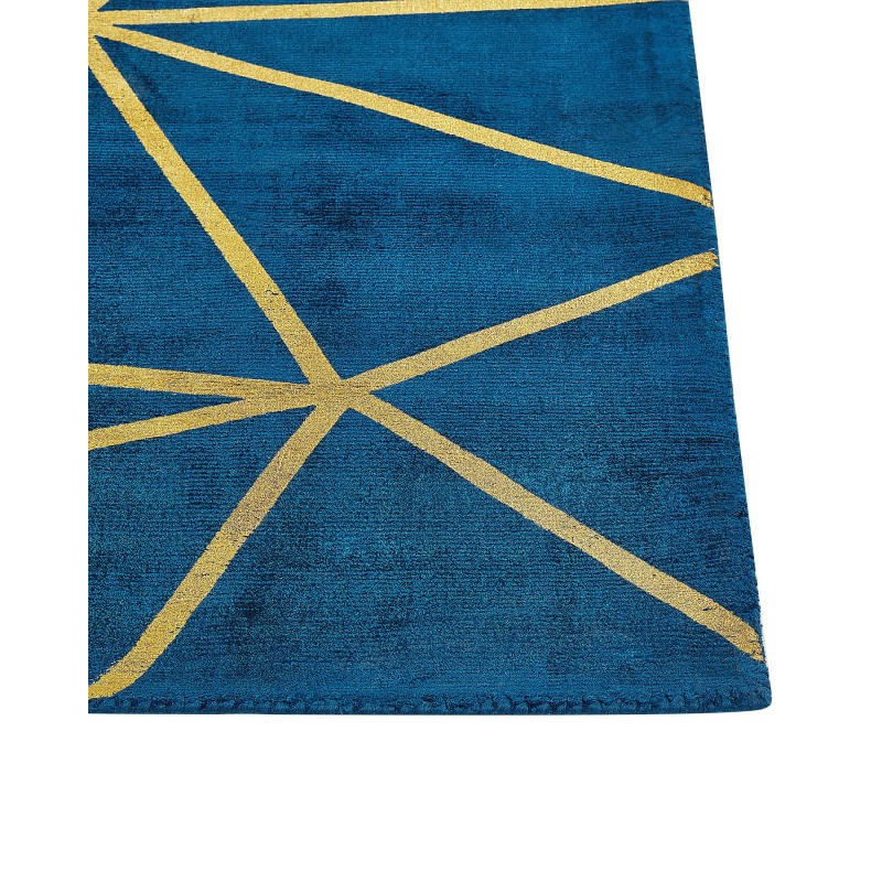 Dywan z wiskozy 80 x 150 cm niebieski HAVZA Dywan z wiskozy 80 x 150 cm niebieski HAVZA