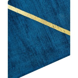 Dywan z wiskozy 80 x 150 cm niebieski HAVZA Dywan z wiskozy 80 x 150 cm niebieski HAVZA