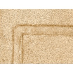 Koc NAMDU 125 x 150 cm Piaskowy Koc NAMDU 125 x 150 cm Piaskowy