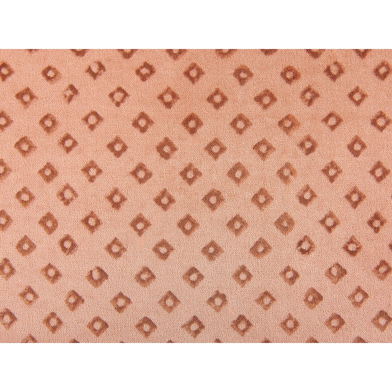 Zestaw 2 poduszek dekoracyjnych RHODOCOMA Welur 45 x 45 cm Różowy Wzór geometryczny Zestaw 2 poduszek dekoracyjnych RHODOCOMA Welur 45 x 45 cm Różowy Wzór geometryczny