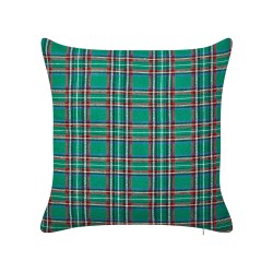 Zestaw 2 poduszek dekoracyjnych JOYCANDY 45 x 45 cm Zielony Wzór świąteczny Zestaw 2 poduszek dekoracyjnych JOYCANDY 45 x 45 cm Zielony Wzór świąteczny