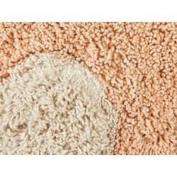 2 bawełniane poduszki dekoracyjne dla dzieci kwiaty 30 x 30 cm brzoskwiniowe SORREL 2 bawełniane poduszki dekoracyjne dla dzieci kwiaty 30 x 30 cm brzoskwiniowe SORREL