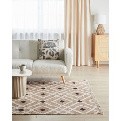 Dywan z juty 160 x 230 cm beżowy ESENCIK Dywan z juty 160 x 230 cm beżowy ESENCIK