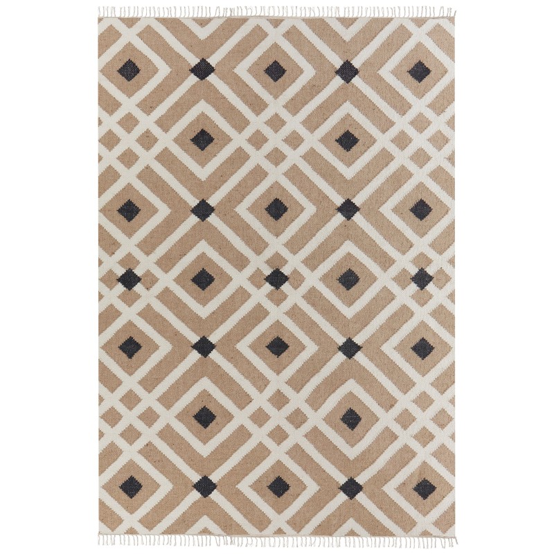 Dywan z juty 160 x 230 cm beżowy ESENCIK Dywan z juty 160 x 230 cm beżowy ESENCIK