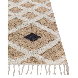 Dywan z juty 160 x 230 cm beżowy ESENCIK Dywan z juty 160 x 230 cm beżowy ESENCIK