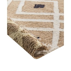 Dywan z juty 160 x 230 cm beżowy ESENCIK Dywan z juty 160 x 230 cm beżowy ESENCIK