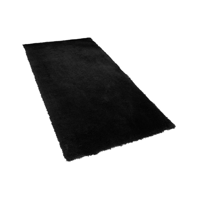 Dywan shaggy 80 x 150 cm czarny EVREN Dywan shaggy 80 x 150 cm czarny EVREN