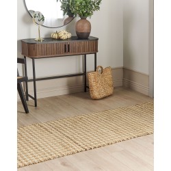 Dywan z juty 80 x 300 cm beżowy ARAPTEPE Dywan z juty 80 x 300 cm beżowy ARAPTEPE