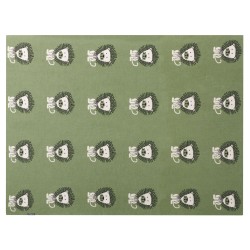 Koc RUSAMI Bawełna 130 x 170 cm Zielony Koc RUSAMI Bawełna 130 x 170 cm Zielony