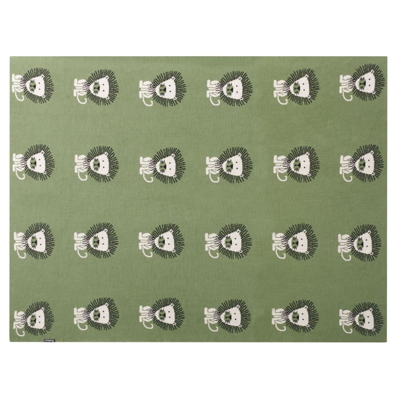 Koc RUSAMI Bawełna 130 x 170 cm Zielony Koc RUSAMI Bawełna 130 x 170 cm Zielony