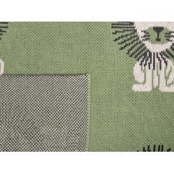 Koc RUSAMI Bawełna 130 x 170 cm Zielony Koc RUSAMI Bawełna 130 x 170 cm Zielony