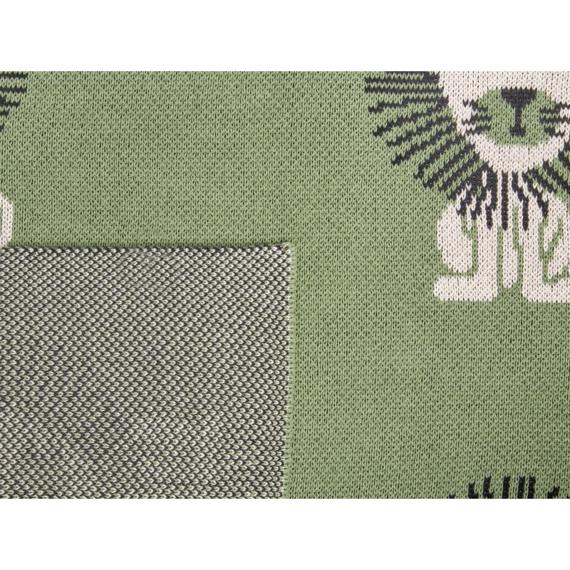 Koc RUSAMI Bawełna 130 x 170 cm Zielony Koc RUSAMI Bawełna 130 x 170 cm Zielony