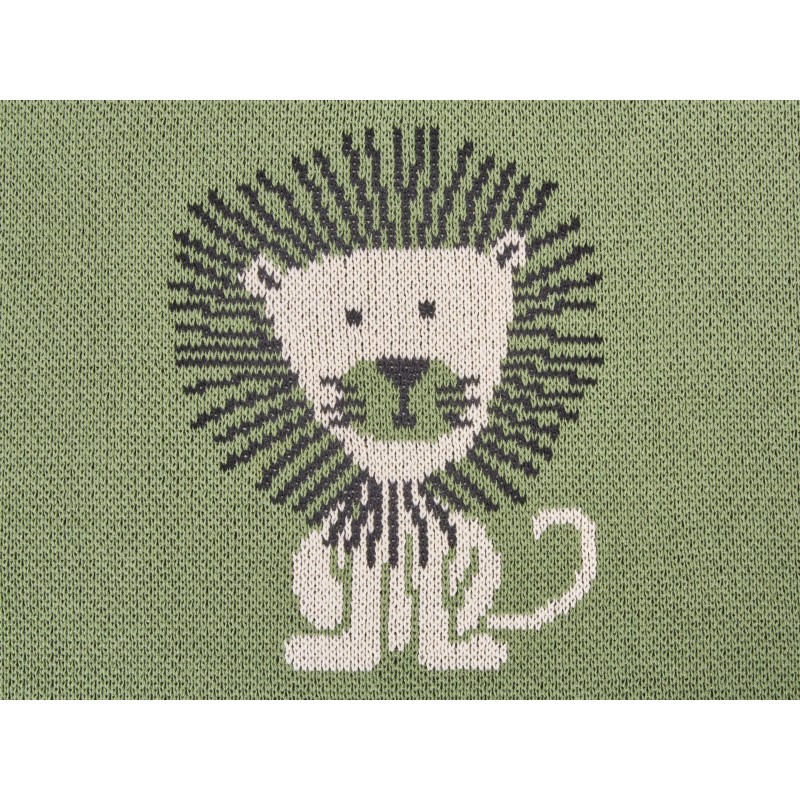 Koc RUSAMI Bawełna 130 x 170 cm Zielony Koc RUSAMI Bawełna 130 x 170 cm Zielony