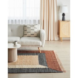 Dywan z juty 160 x 230 cm wielokolorowy ORTAKOY Dywan z juty 160 x 230 cm wielokolorowy ORTAKOY