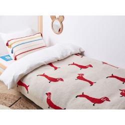 Koc REERH Bawełna 130 x 170 cm Beżowy Koc REERH Bawełna 130 x 170 cm Beżowy