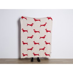 Koc REERH Bawełna 130 x 170 cm Beżowy Koc REERH Bawełna 130 x 170 cm Beżowy