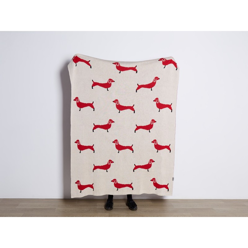 Koc REERH Bawełna 130 x 170 cm Beżowy Koc REERH Bawełna 130 x 170 cm Beżowy