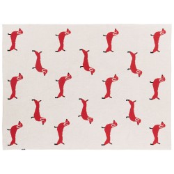 Koc REERH Bawełna 130 x 170 cm Beżowy Koc REERH Bawełna 130 x 170 cm Beżowy