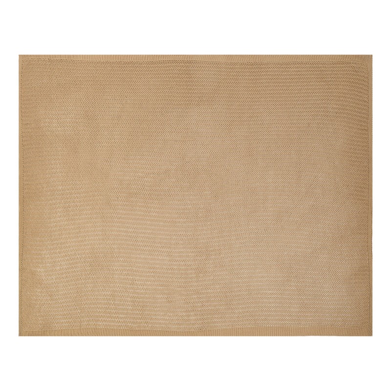 Narzuta na łóżko ILEN Bawełna 150 x 200 cm Jasnobrązowy Narzuta na łóżko ILEN Bawełna 150 x 200 cm Jasnobrązowy