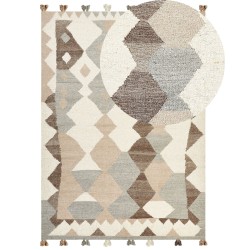 Dywan wełniany kilim 200 x 300 cm wielokolorowy ARALEZ
