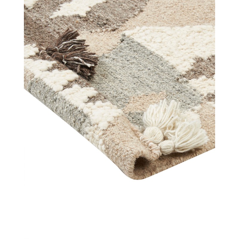 Dywan wełniany kilim 200 x 300 cm wielokolorowy ARALEZ Dywan wełniany kilim 200 x 300 cm wielokolorowy ARALEZ