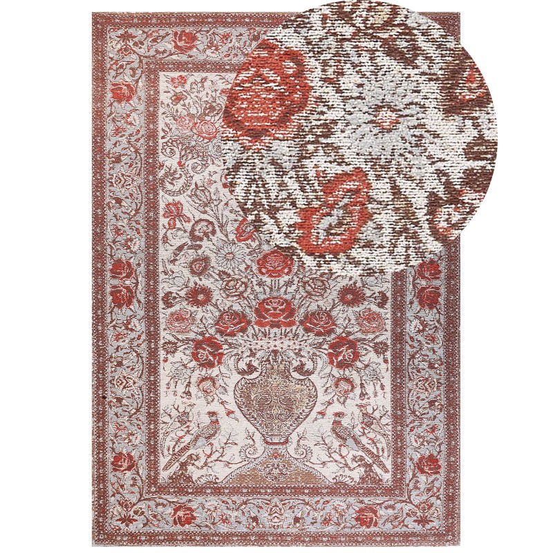 Dywan bawełniany 160 x 230 cm wielokolorowy BINNISZ Dywan bawełniany 160 x 230 cm wielokolorowy BINNISZ