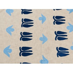 Koc BHIND Bawełna 130 x 180 cm Beżowy Koc BHIND Bawełna 130 x 180 cm Beżowy