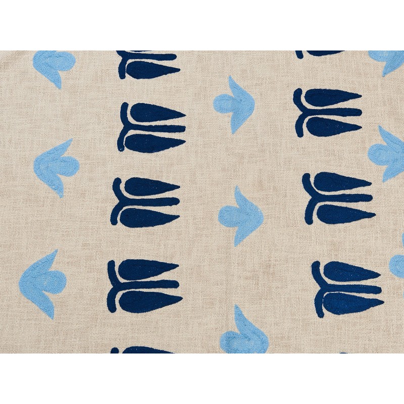 Koc BHIND Bawełna 130 x 180 cm Beżowy Koc BHIND Bawełna 130 x 180 cm Beżowy
