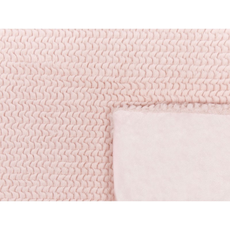 Koc BJAS 200 x 220 cm Pastelowy róż Koc BJAS 200 x 220 cm Pastelowy róż