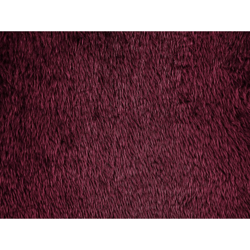 Zestaw 2 poduszek dekoracyjnych PILEA Sztuczne futro 45 x 45 cm Burgundowy Jednolity Zestaw 2 poduszek dekoracyjnych PILEA Sztuczne futro 45 x 45 cm Burgundowy Jednolity