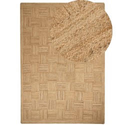 Dywan z juty 160 x 230 cm beżowy ESENTEPE Dywan z juty 160 x 230 cm beżowy ESENTEPE