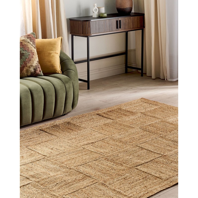 Dywan z juty 160 x 230 cm beżowy ESENTEPE Dywan z juty 160 x 230 cm beżowy ESENTEPE