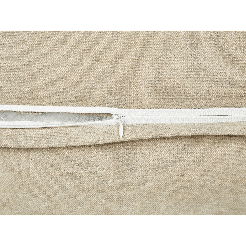 Zestaw 2 poduszek dekoracyjnych LAPSANA 60 x 60 cm Beżowy Jednolity Zestaw 2 poduszek dekoracyjnych LAPSANA 60 x 60 cm Beżowy Jednolity