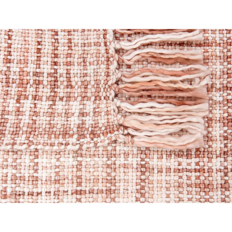 Koc DEURALI 125 x 150 cm Brązowy Koc DEURALI 125 x 150 cm Brązowy