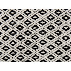 Koc CHYAMA Bawełna 125 x 150 cm Czarny/ biały Koc CHYAMA Bawełna 125 x 150 cm Czarny/ biały