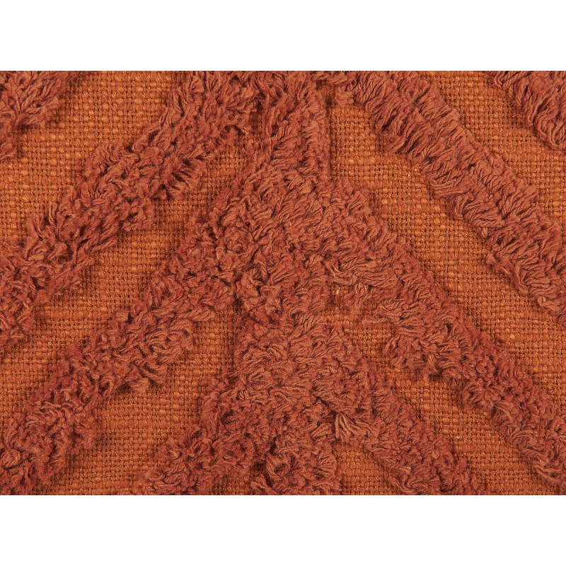 Poduszka dekoracyjna LEWISIA Bawełna 45 x 45 cm Pomarańczowy Wzór zygzak Poduszka dekoracyjna LEWISIA Bawełna 45 x 45 cm Pomarańczowy Wzór zygzak