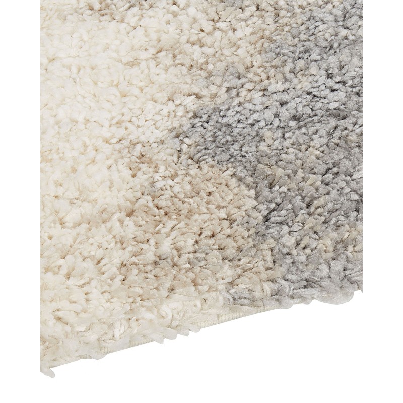 Dywan shaggy 80 x 150 cm biało-szary MARTUNI Dywan shaggy 80 x 150 cm biało-szary MARTUNI