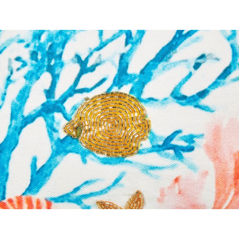 Zestaw 2 poduszek dekoracyjnych EELGRASS Bawełna 30 x 50 cm Kolorowy Wzór zwierzęcy Zestaw 2 poduszek dekoracyjnych EELGRASS Bawełna 30 x 50 cm Kolorowy Wzór zwierzęcy