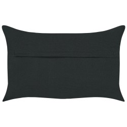 Zestaw 2 poduszek dekoracyjnych VELOOR Bawełna 30 x 50 cm Ciemnoszary Wzór orientalny Zestaw 2 poduszek dekoracyjnych VELOOR Bawełna 30 x 50 cm Ciemnoszary Wzór orientalny