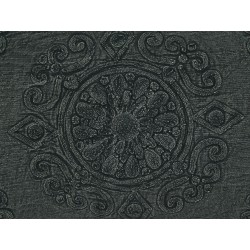 Zestaw 2 poduszek dekoracyjnych VELOOR Bawełna 30 x 50 cm Ciemnoszary Wzór orientalny Zestaw 2 poduszek dekoracyjnych VELOOR Bawełna 30 x 50 cm Ciemnoszary Wzór orientalny