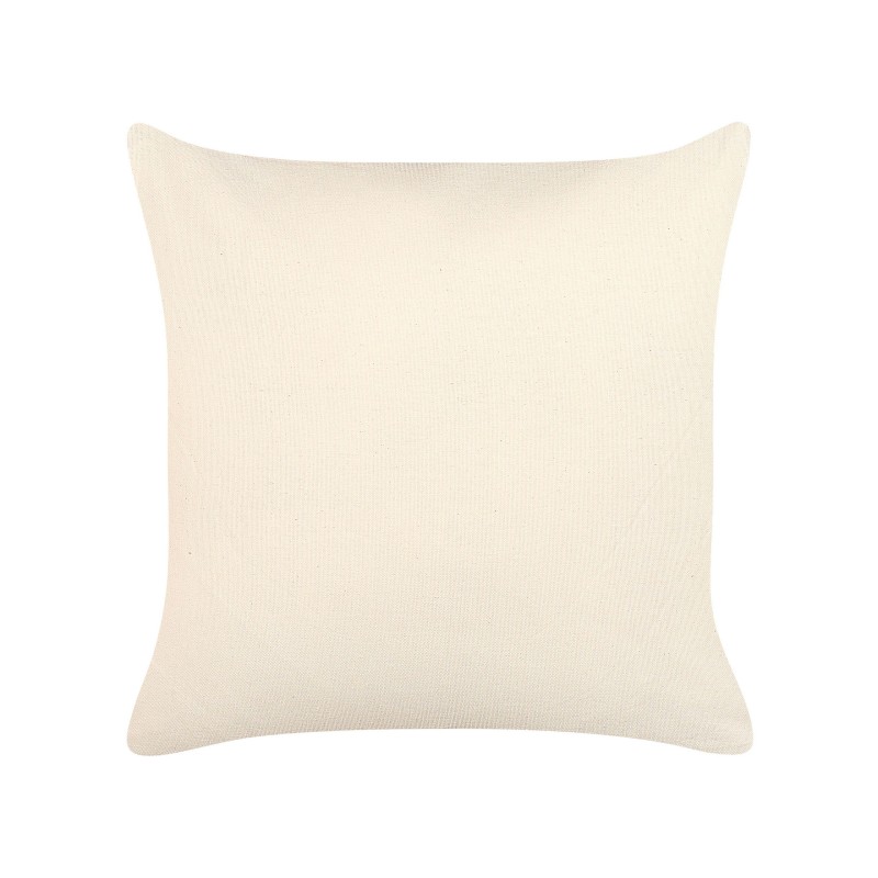 Zestaw 2 poduszek dekoracyjnych RIVINA Bawełna 45 x 45 cm Beżowy W paski Zestaw 2 poduszek dekoracyjnych RIVINA Bawełna 45 x 45 cm Beżowy W paski