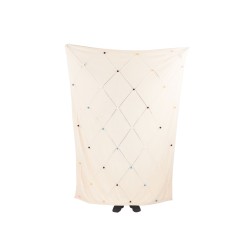 Koc GAIDAR Bawełna 130 x 170 cm Beżowy Koc GAIDAR Bawełna 130 x 170 cm Beżowy