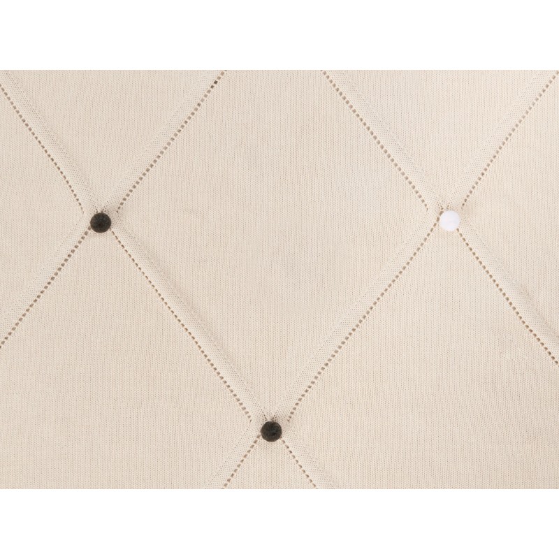 Koc GAIDAR Bawełna 130 x 170 cm Beżowy Koc GAIDAR Bawełna 130 x 170 cm Beżowy